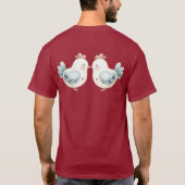 Pastel Cottagecore Chicken Tシャツ (裏面)