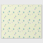 Pastel Crystal Star Pattern ラッピングペーパー (フラット)