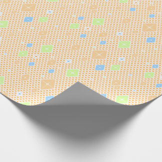 Pastel Crystal Star Pattern ラッピングペーパー