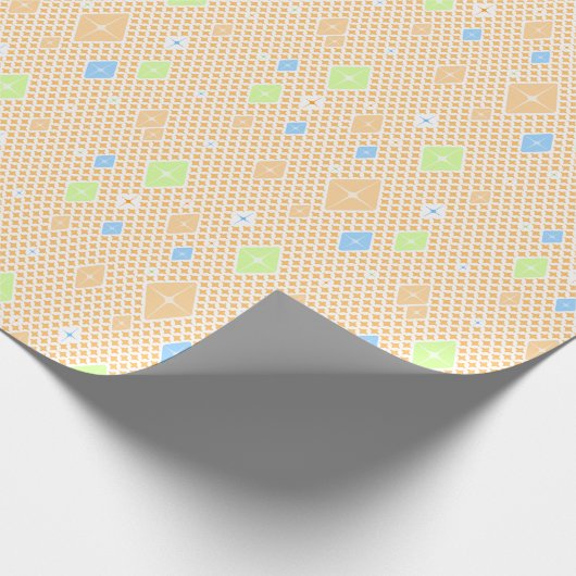 Pastel Crystal Star Pattern ラッピングペーパー (角)