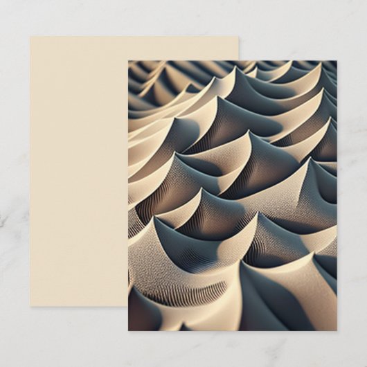 Pastel Currents ノートカード (正面/裏面)