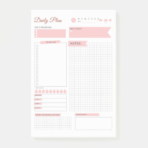 Pastel Daily Plan Post-It注-日を計画! ポストイット