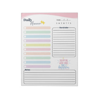 Pastel Daily Planner -To do list, reminder & notes ノートパッド
