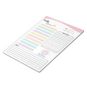 Pastel Daily Planner -To do list, reminder & notes ノートパッド (アングル)