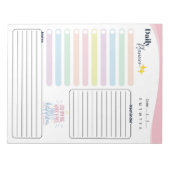Pastel Daily Planner -To do list, reminder & notes ノートパッド (正面)