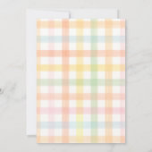 Pastel Daisy Bunny Baby Shower Invitation 招待状 (裏面)