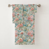 Pastel Damask Towels Rococo Elegance for Bath バスタオルセット (インサイチュ)