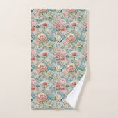 Pastel Damask Towels Rococo Elegance for Bath バスタオルセット (ハンドタオル)