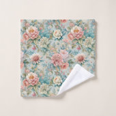 Pastel Damask Towels Rococo Elegance for Bath バスタオルセット (ウォッシュタオル)