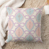 Pastel Decorative Girly Pink and Blue クッション (ブランケット)