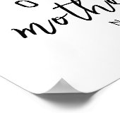 Pastel Deer Mom Baby First Mothers Day Nursery ポスター (角)