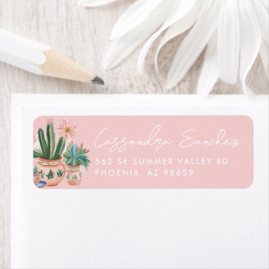 Pastel Desert Cactus ラベル (インサイチュ)