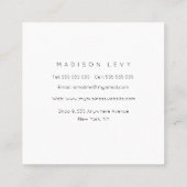 Pastel Designer Artist Flower Pattern Ladies 予約カード (裏面)