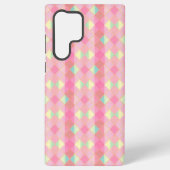 Pastel Diamond Check Phone Case Samsung Galaxyケース (裏面)
