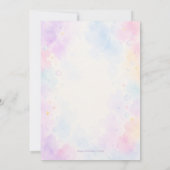 Pastel Dinosaur Birthday Invitation Editable 招待状 (裏面)