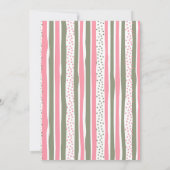 Pastel Dinosaur He or She Gender Reveal 招待状 (裏面)