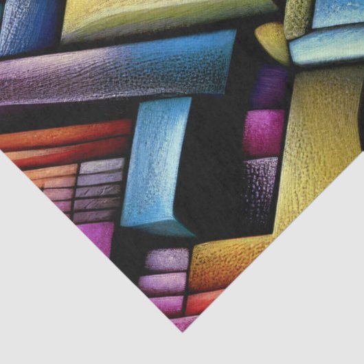 Pastel Drawing Abstract Dimensional Geometric 薄葉紙 (詳細)