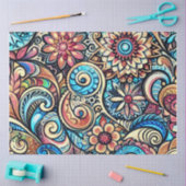 Pastel Drawing Bohemian Intricate Design 薄葉紙 (クラフト)