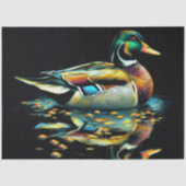 Pastel Drawing Duck on Water 薄葉紙 (正面)