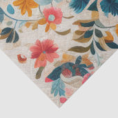 Pastel Drawing of a Floral Pattern Block 薄葉紙 (詳細)