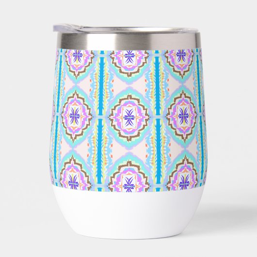 Pastel Dream Boho Geometric Kaleidoscope (右面)