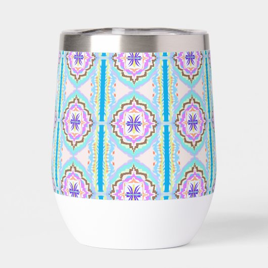 Pastel Dream Boho Geometric Kaleidoscope (背面)
