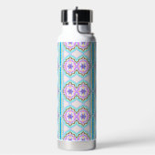 Pastel Dream Boho Geometric Kaleidoscope ウォーターボトル (左面)