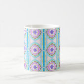 Pastel Dream Boho Geometric Kaleidoscope コーヒーマグカップ (中央)
