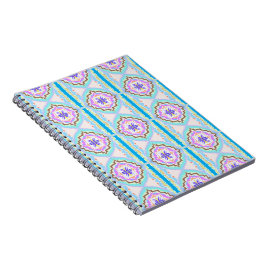 Pastel Dream Boho Geometric Kaleidoscope ノートブック