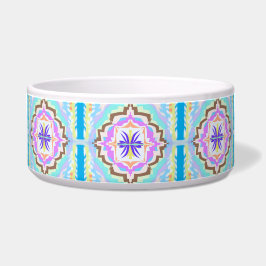 Pastel Dream Boho Geometric Kaleidoscope ボウル