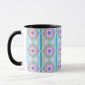 Pastel Dream Boho Geometric Kaleidoscope マグカップ (左)
