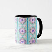 Pastel Dream Boho Geometric Kaleidoscope マグカップ (正面右)