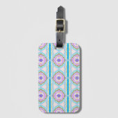 Pastel Dream Boho Geometric Kaleidoscope ラゲッジタグ (正面縦)