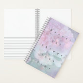 Pastel Dream Floral Spiral Notebook. ノートブック (内側)