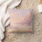 Pastel Dream: Renaissance-Style Modern Sky Study クッション (ブランケット)