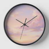 Pastel Dream: Renaissance-Style Modern Sky Study 壁時計 (正面)