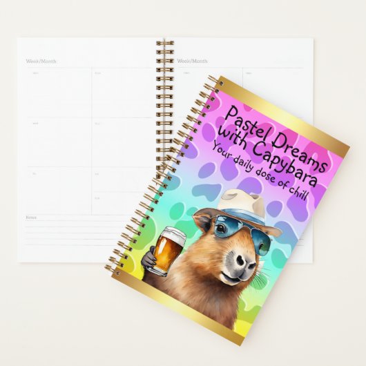 Pastel Dreams with Capybara: Your Daily Dose  プランナー手帳 (ディスプレー)