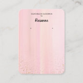 Pastel Earring Display  Business Card 名刺 (正面)