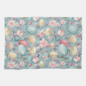 Pastel Easter Blooms Decorative キッチンタオル (横)