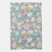 Pastel Easter Blooms Decorative キッチンタオル (縦)