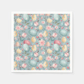 Pastel Easter Blooms Decorative スタンダードカクテルナプキン (正面)