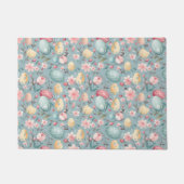 Pastel Easter Blooms Decorative ドアマット (正面)