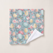 Pastel Easter Blooms Decorative バスタオルセット (ウォッシュタオル)