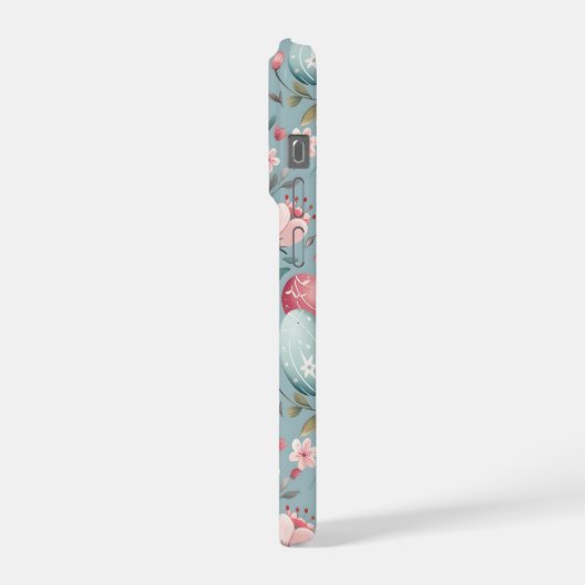 Pastel Easter Blooms Decorative iPhoneケース (左側面)