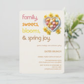 Pastel Easter Brunch Invitation | Spring Party 招待状 (スタンド正面)