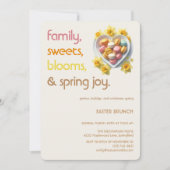 Pastel Easter Brunch Invitation | Spring Party 招待状 (正面)