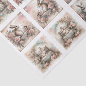 Pastel Easter Bunnies for Shells  Decoupage 薄葉紙 (詳細)