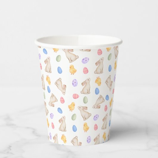 Pastel Easter Bunny & Chick Party Paper Cups 紙コップ (左)