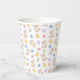 Pastel Easter Bunny & Chick Party Paper Cups 紙コップ