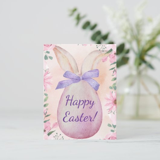 Pastel Easter card ポストカード (スタンド正面)